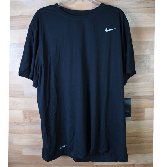 Nike Dri Fit short sleeve training t-shirt (black)- XL - Picture 5 of 13